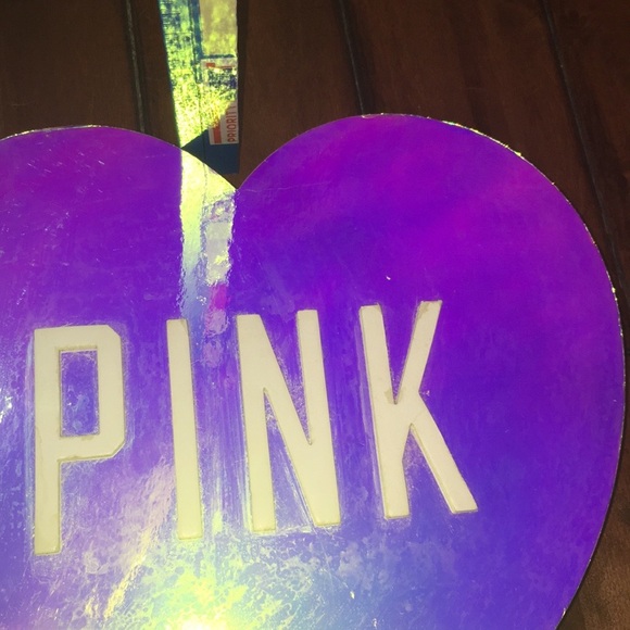 RARE Vs PinK store display heart cardboard iridescent prop promotional htf - Picture 8 of 17